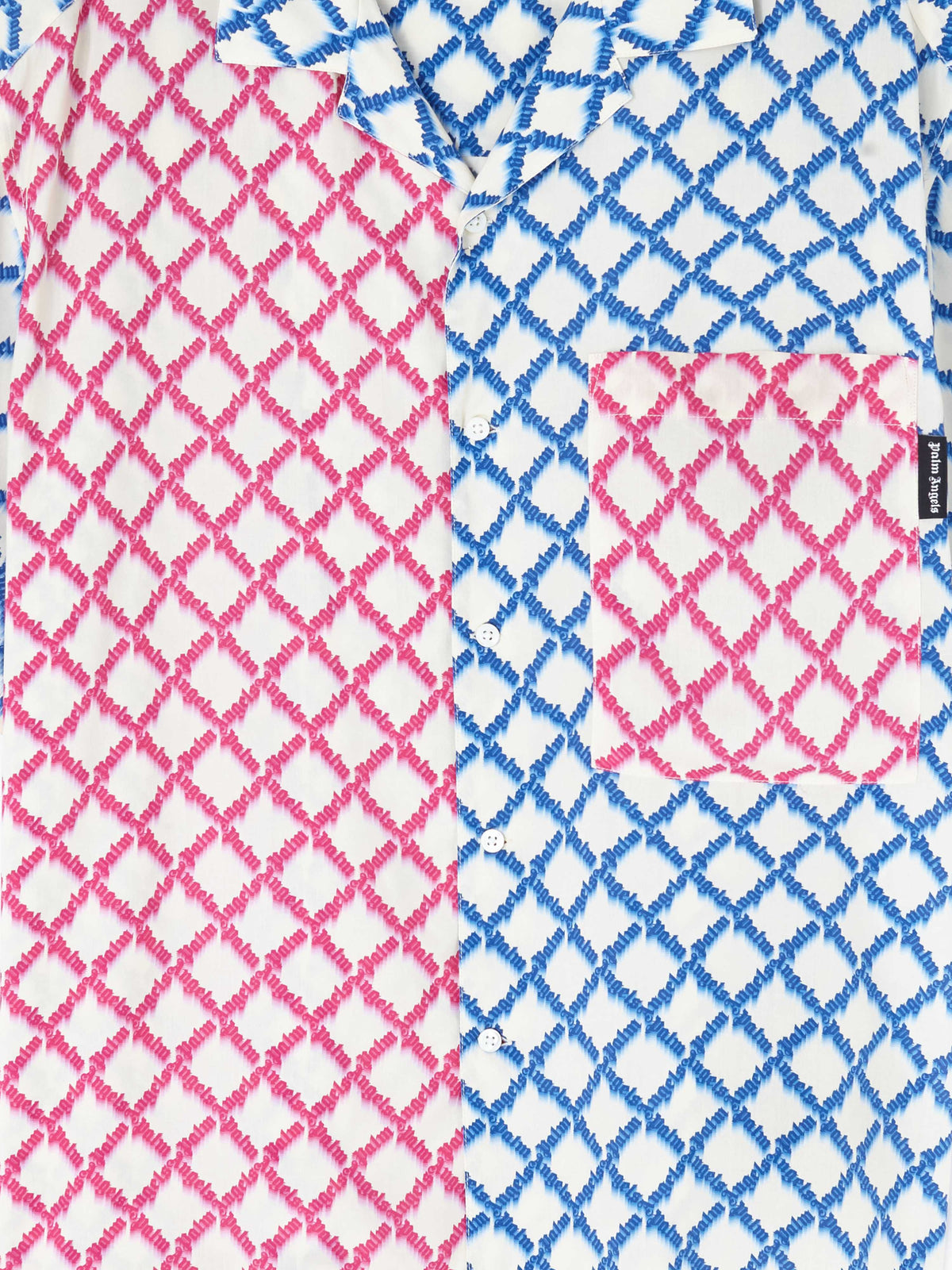 PALM ANGELS NET LOGO BOWLING SHIRT SS IVORY - MULTIC IVORY - MULTICOLOR PMGG00AS25FAB001