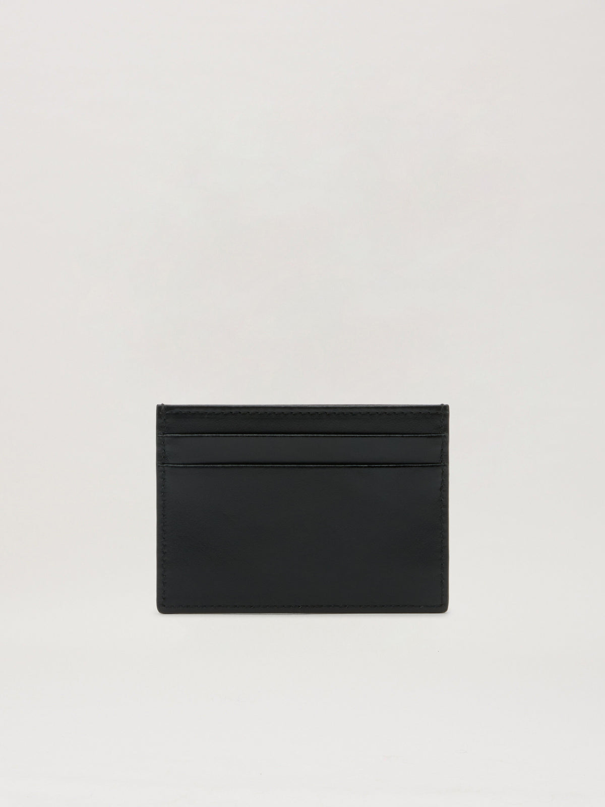 PALM ANGELS Classic Logo Card Holder BLACK OFF WHITE PMND017S26LEA001