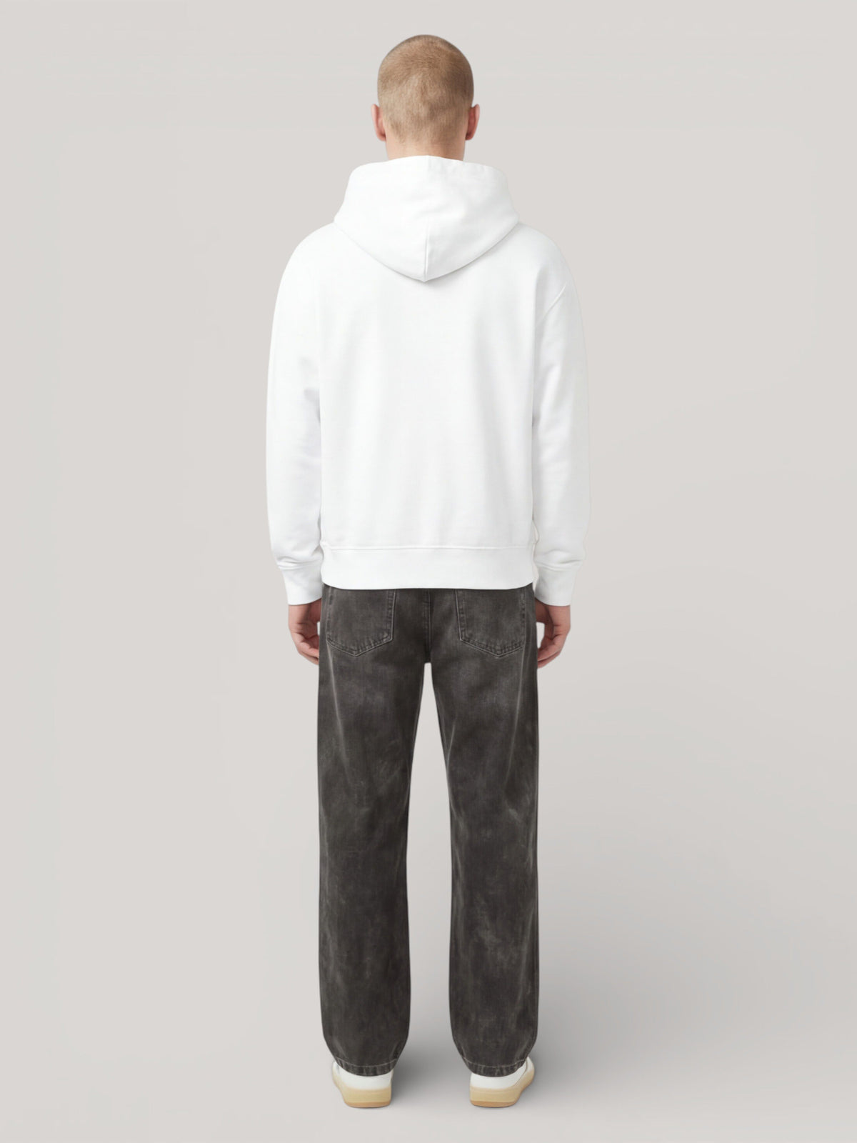 PALM ANGELS Broken Bear Cortina Hoodie WHITE PAMBB010FL001