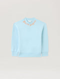 Neck Logo Brushed Crew Sweatshirt