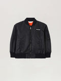 Curved Logo Faded Bomber Jacket