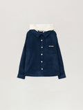 Corduroy Hooded Shirt Jacket
