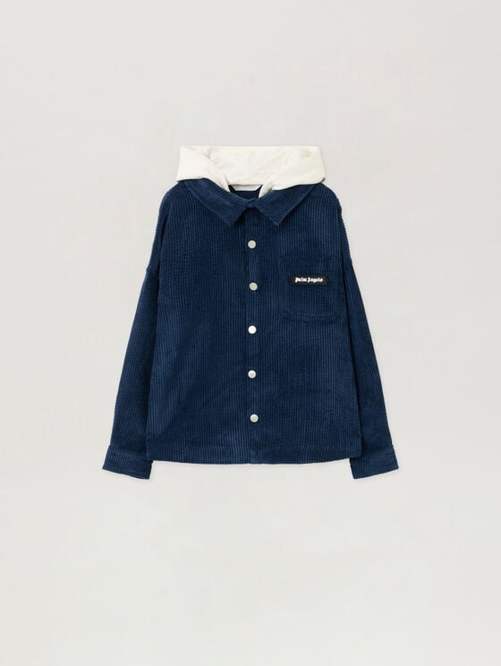 Corduroy Hooded Shirt Jacket