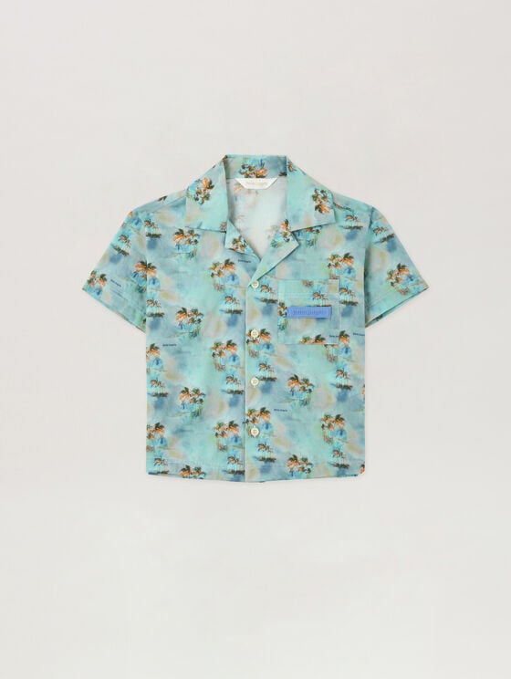 AOP Palms Bowling Shirt