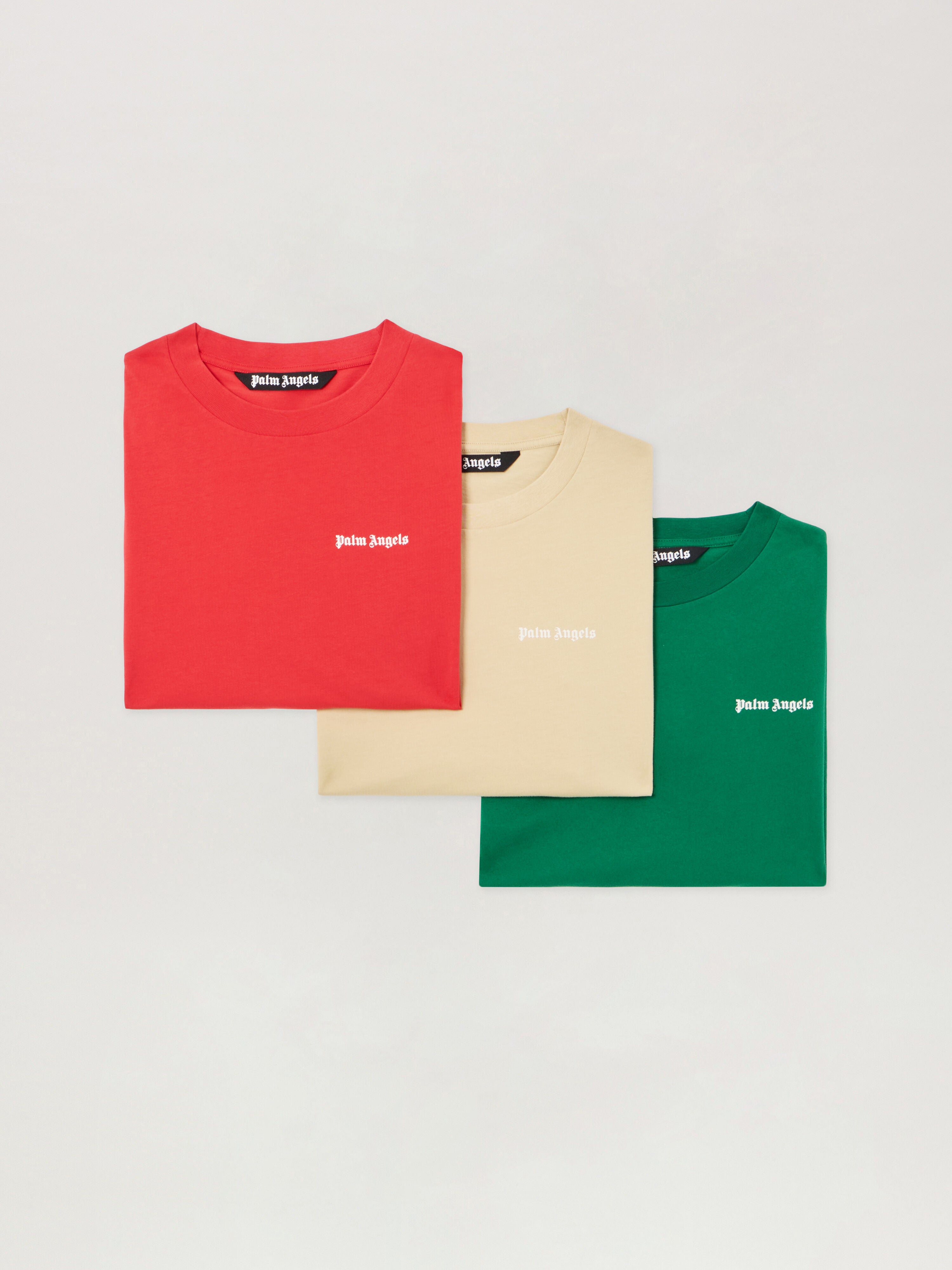 PALM ANGELS Classic Logo T-Shirt Tripack MULTICOLOR PM2B003S26JER002