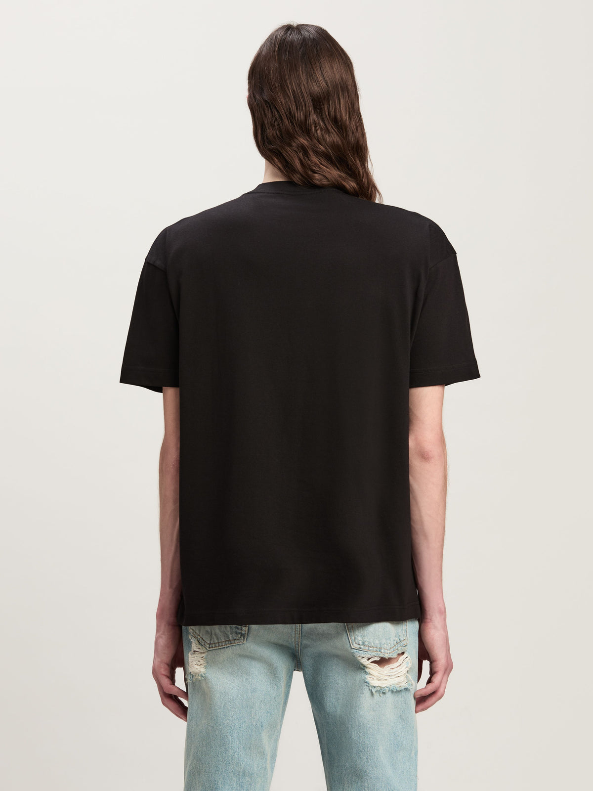 PALM ANGELS LA MONOGRAM SPRAY TEE BLACK PMAA001C99JER025