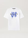 PALM ANGELS NY MONOGRAM SPRAY TEE WHITE PMAA001C99JER026