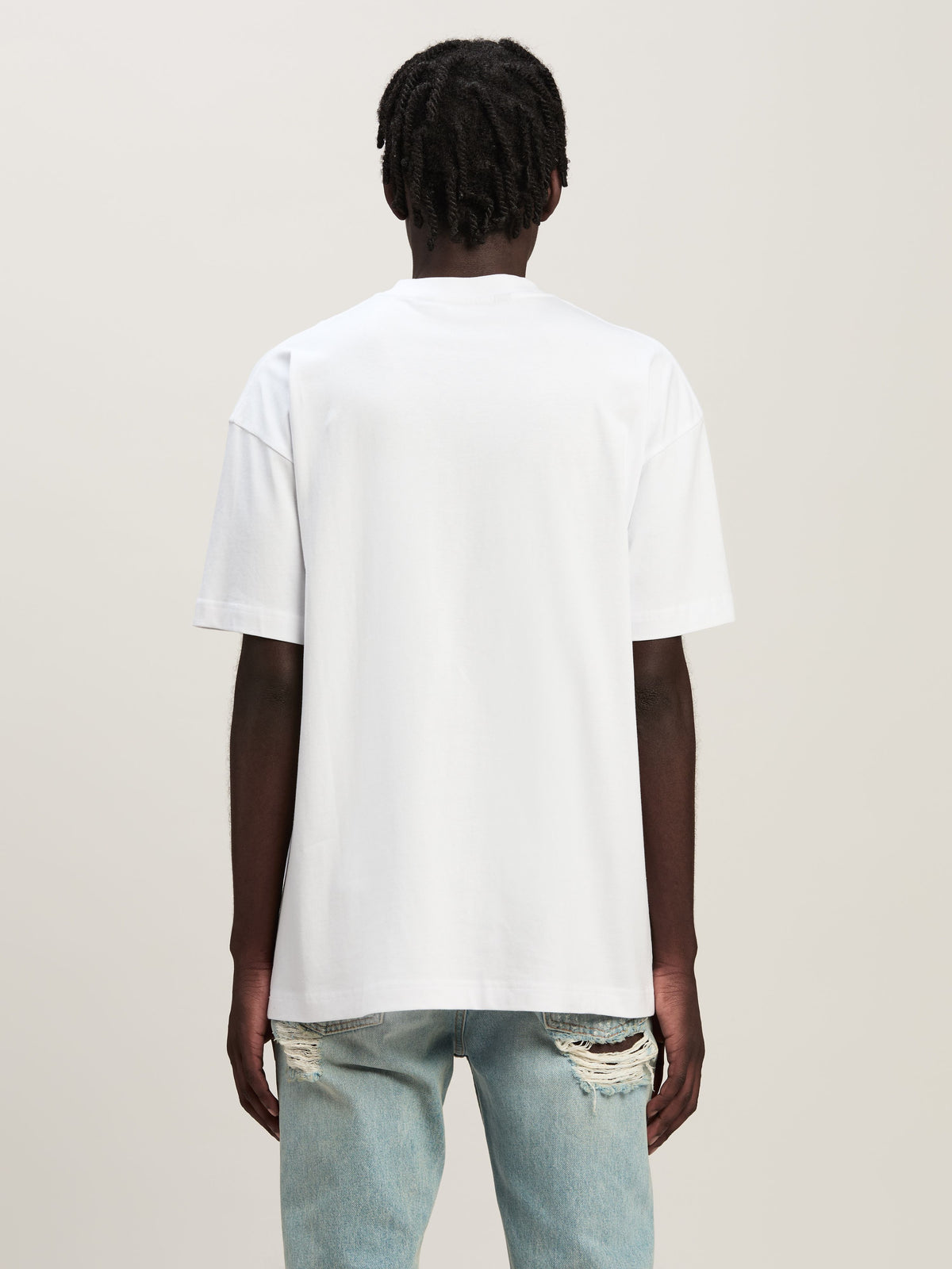 PALM ANGELS Paris Monogram Spray T-Shirt WHITE PMAA001C99JER027