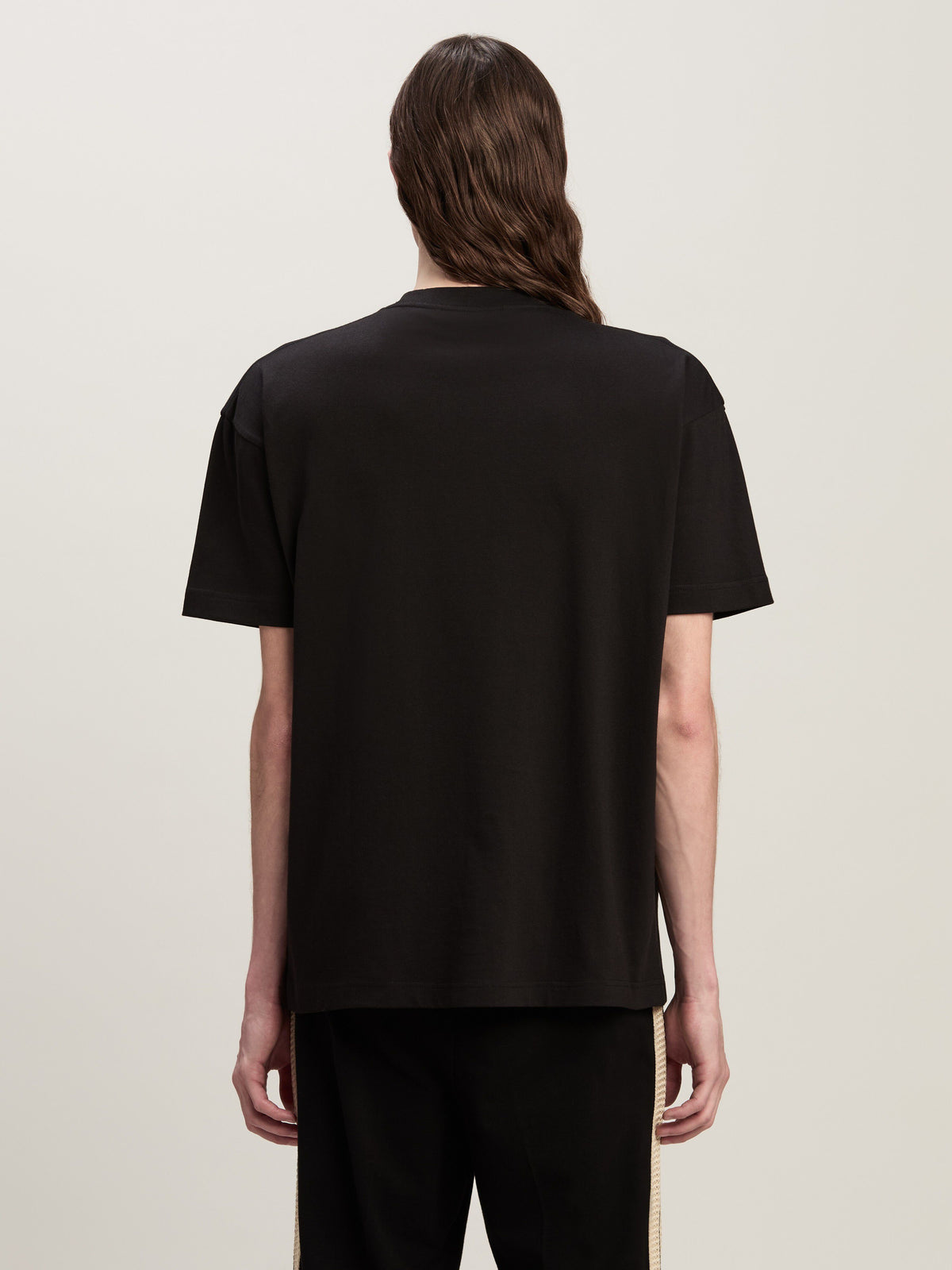 PALM ANGELS PARIS MONOGRAM SPRAY TEE BLACK PMAA001C99JER027