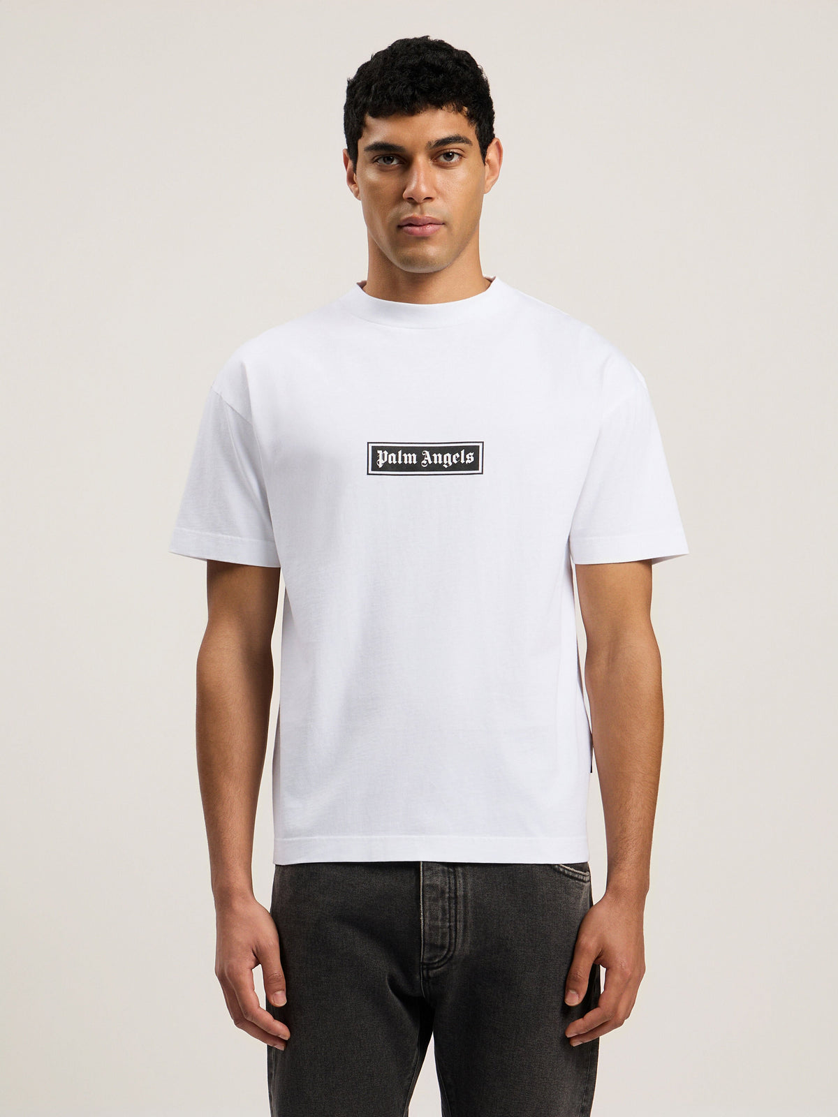 PALM ANGELS  WHITE - BLACK PMAA001C99JER032