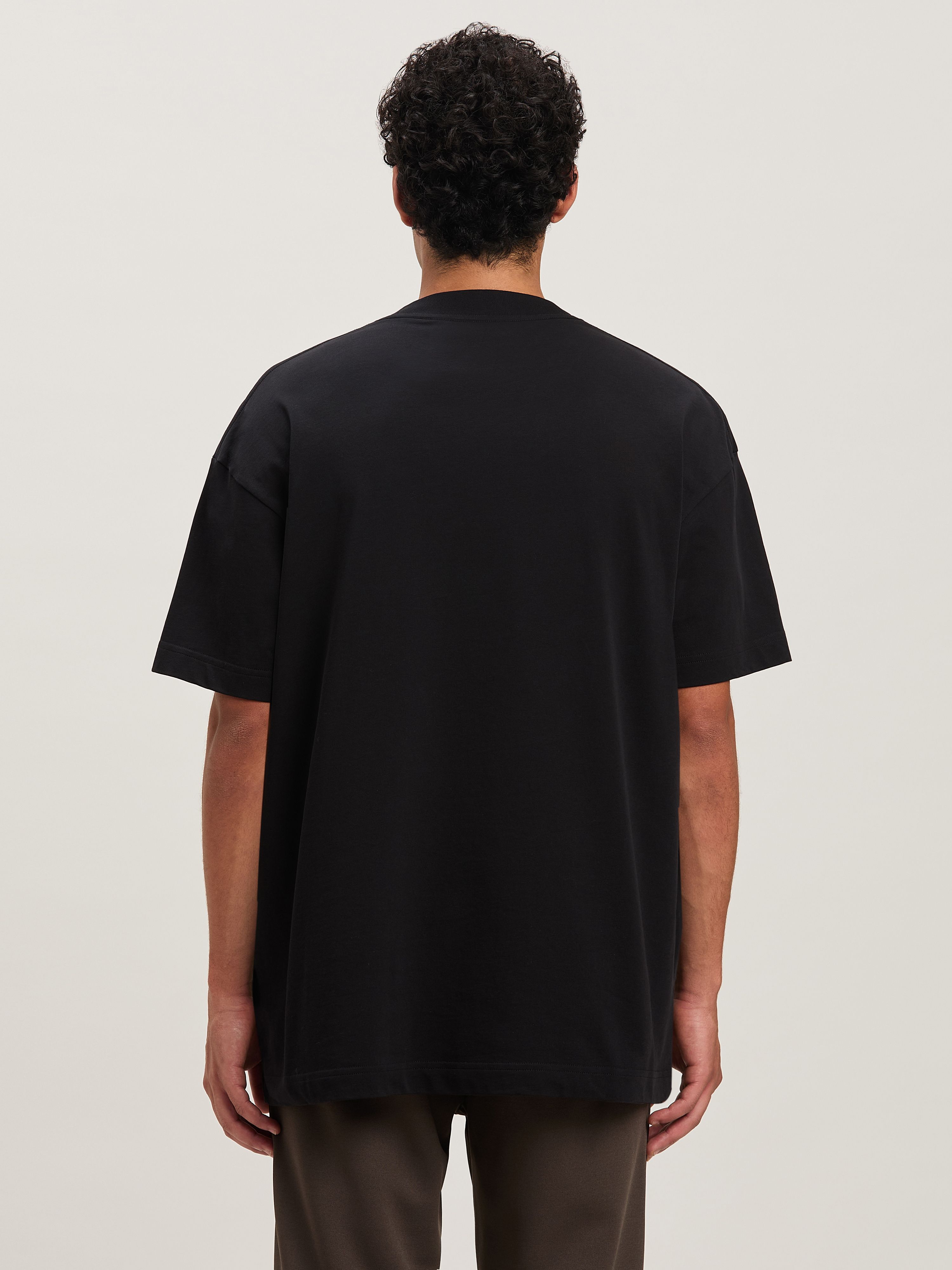 PALM ANGELS  BEAR IN MIND REG TEE BLACK - BROWN PMAA001S25JER005