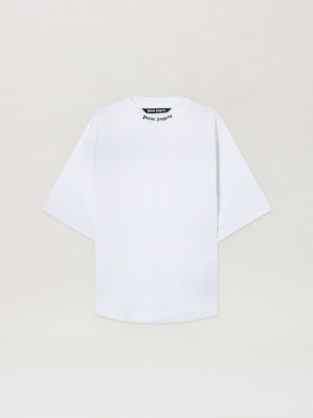 PALM ANGELS Classic Logo Over Tee WHITE BLACK PMAA002C99JER001