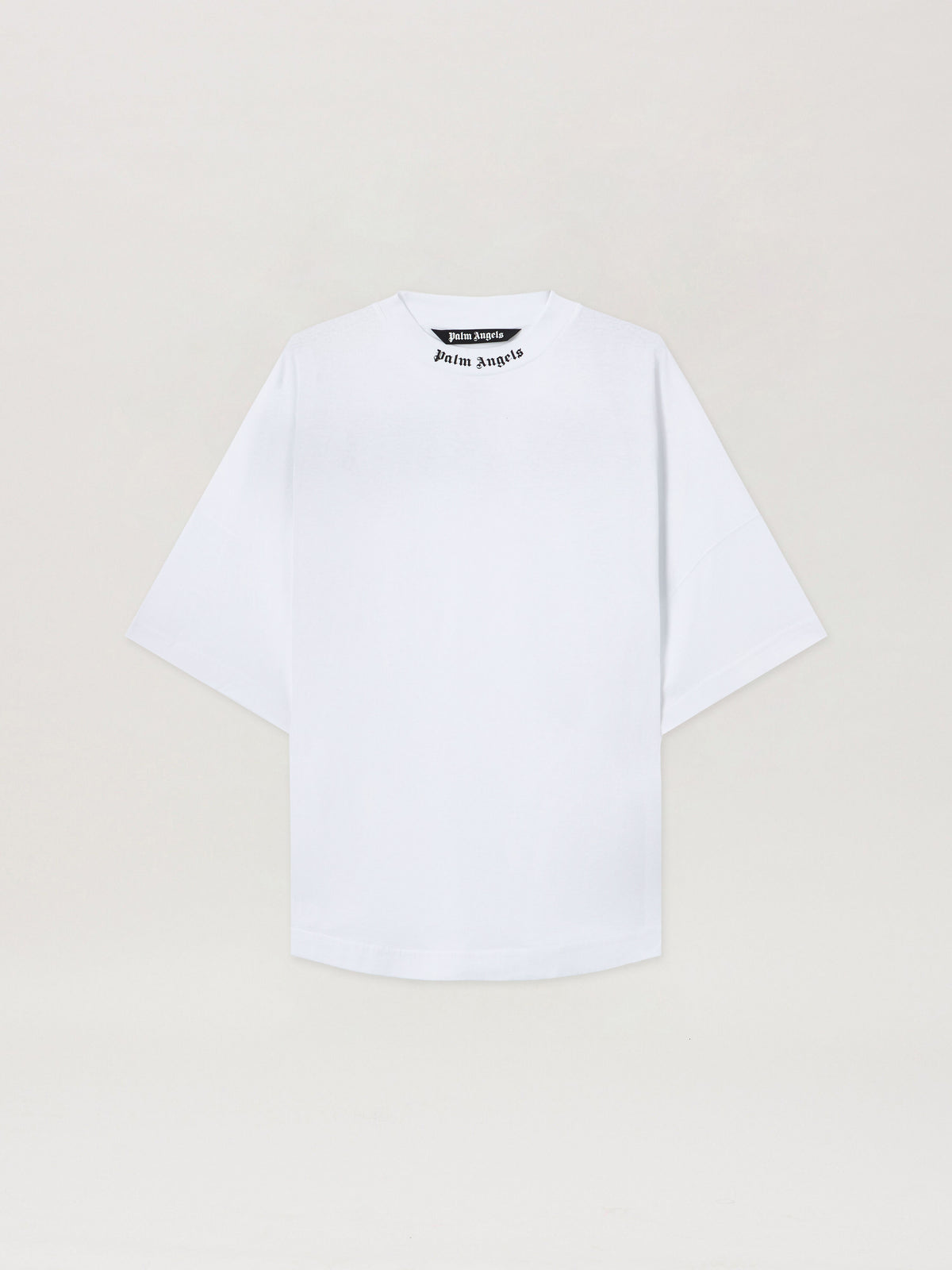 PALM ANGELS Classic Logo Over Tee WHITE BLACK PMAA002C99JER001