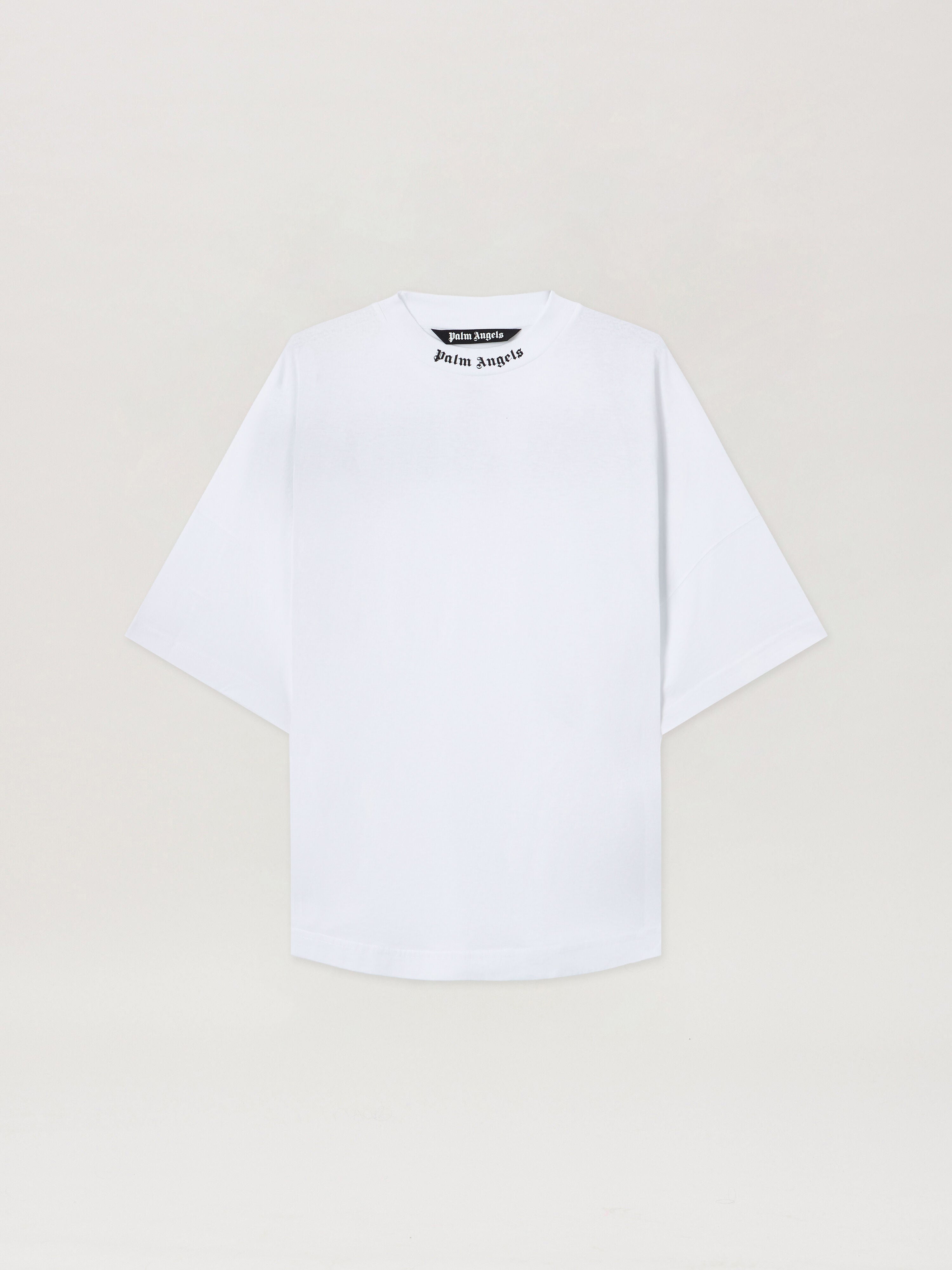 PALM ANGELS Classic Logo Over Tee WHITE BLACK PMAA002C99JER001