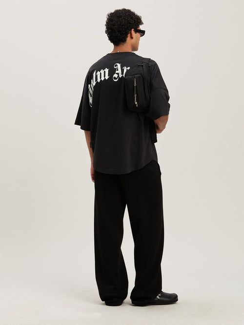 PALM ANGELS  BLACK - OFF WHITE PMAA002S25JER001