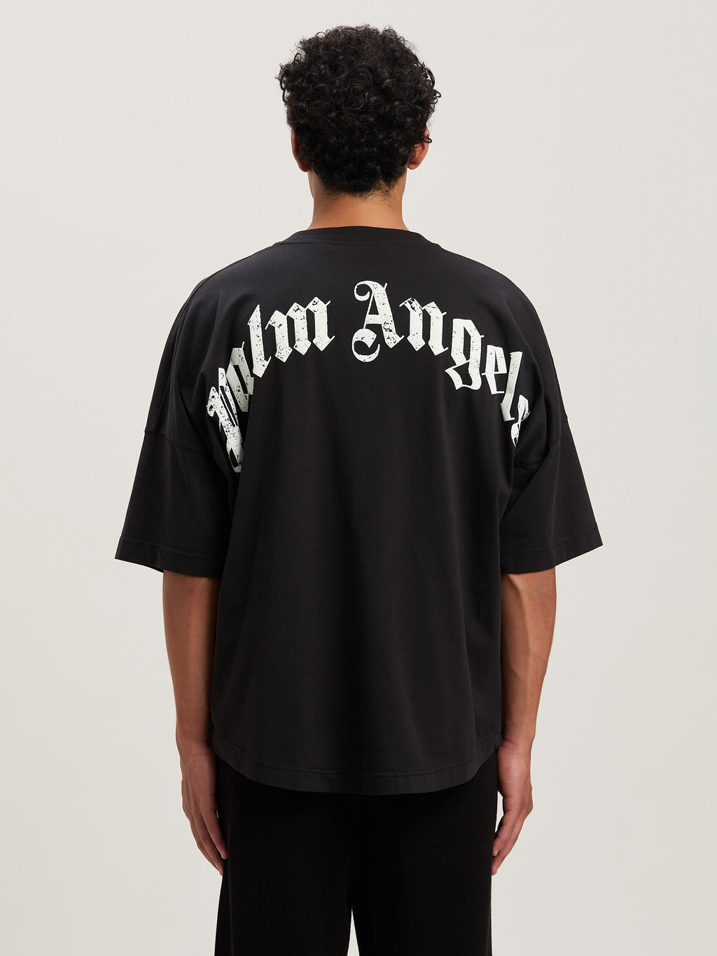 PALM ANGELS  BLACK - OFF WHITE PMAA002S25JER001