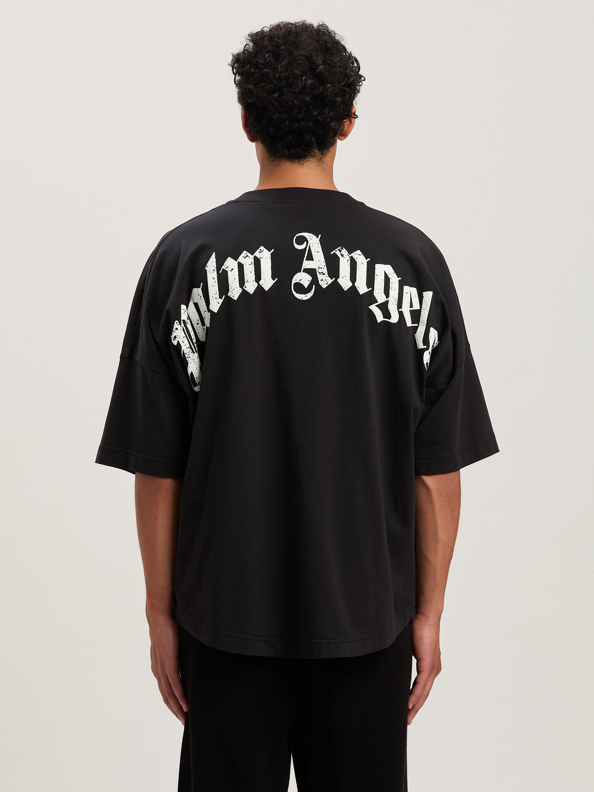 PALM ANGELS  BLACK - OFF WHITE PMAA002S25JER001