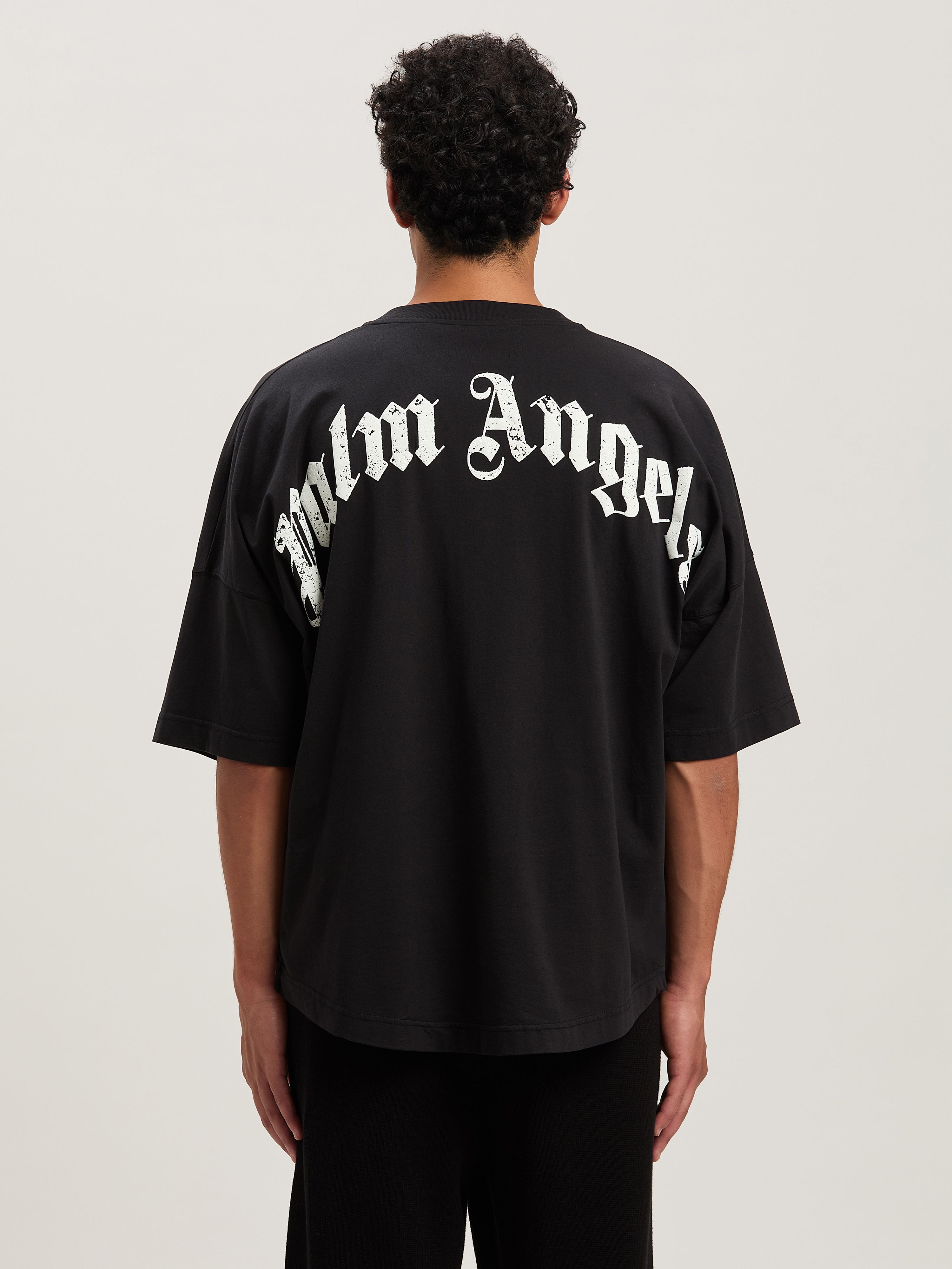 PALM ANGELS  BLACK - OFF WHITE PMAA002S25JER001