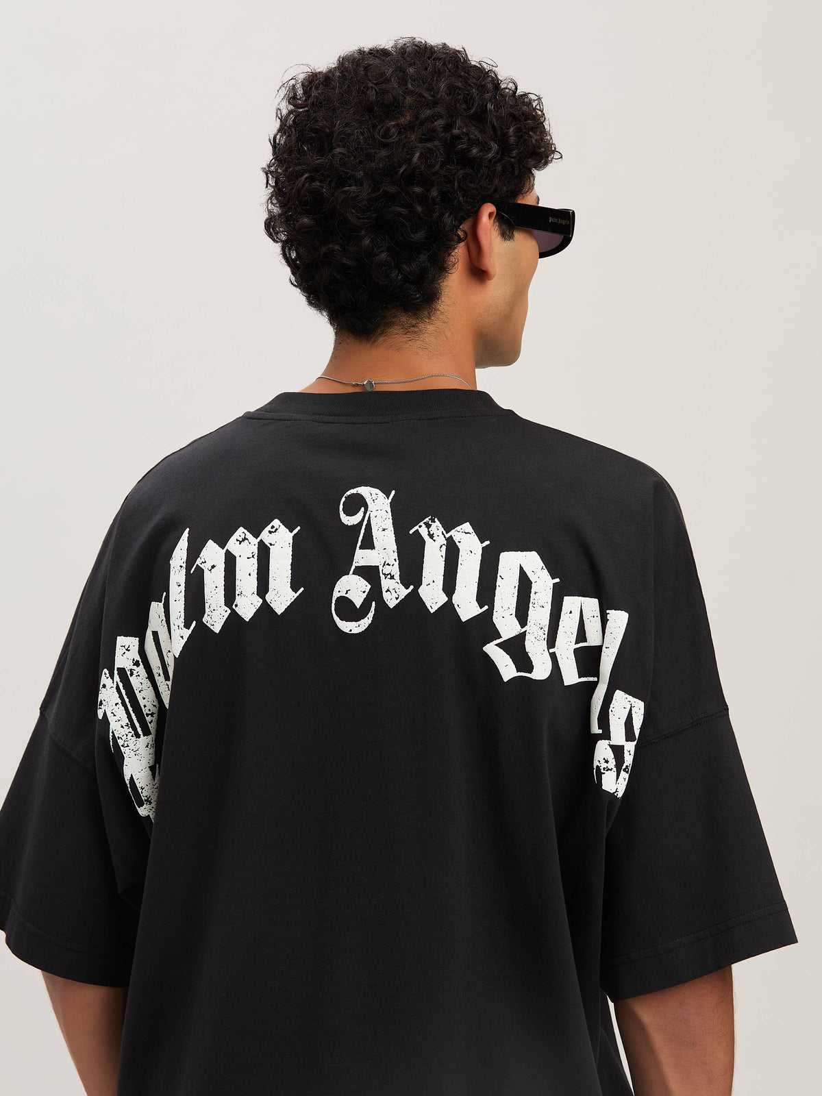 PALM ANGELS  BLACK - OFF WHITE PMAA002S25JER001