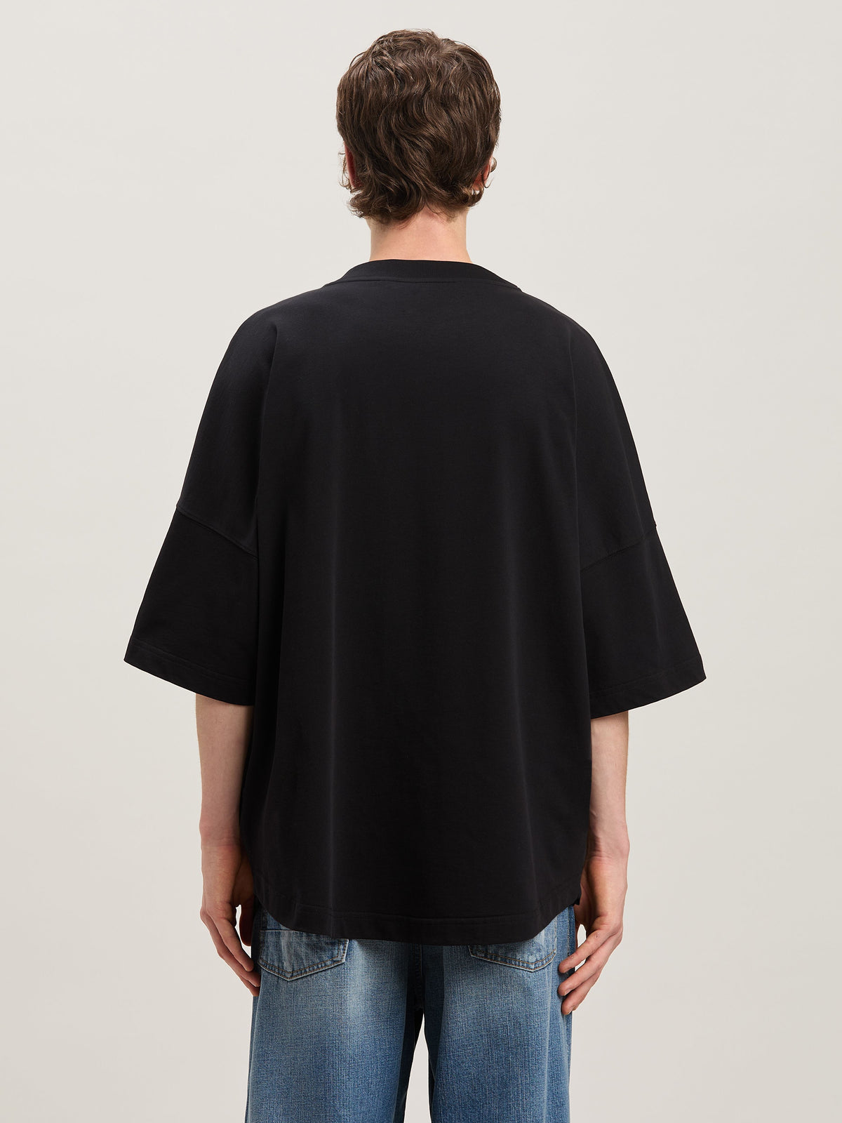PALM ANGELS  BEAR IN MIND OVER TEE BLACK - BROWN PMAA002S25JER002
