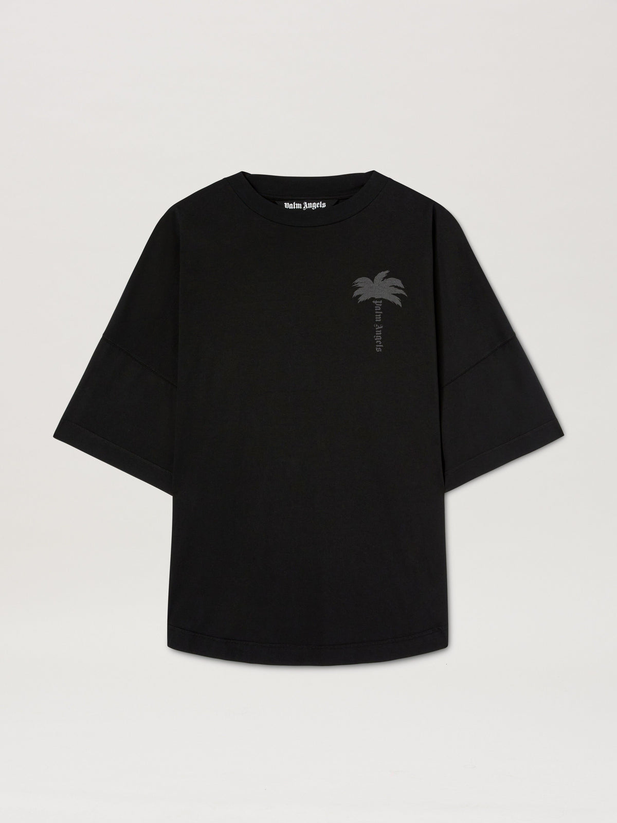 PALM ANGELS  PALMS OVER TEE VINTAGE BLACK - VINTAGE B VINTAGE BLACK - VINTAGE BLACK PMAA002S25JER004