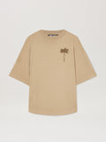 PALM ANGELS  PALMS OVER TEE BEIGE - BEIGE PMAA002S25JER004