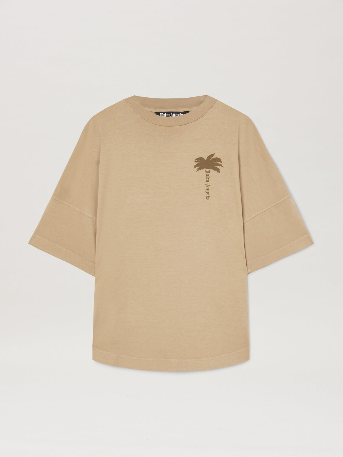 PALM ANGELS  PALMS OVER TEE BEIGE - BEIGE PMAA002S25JER004