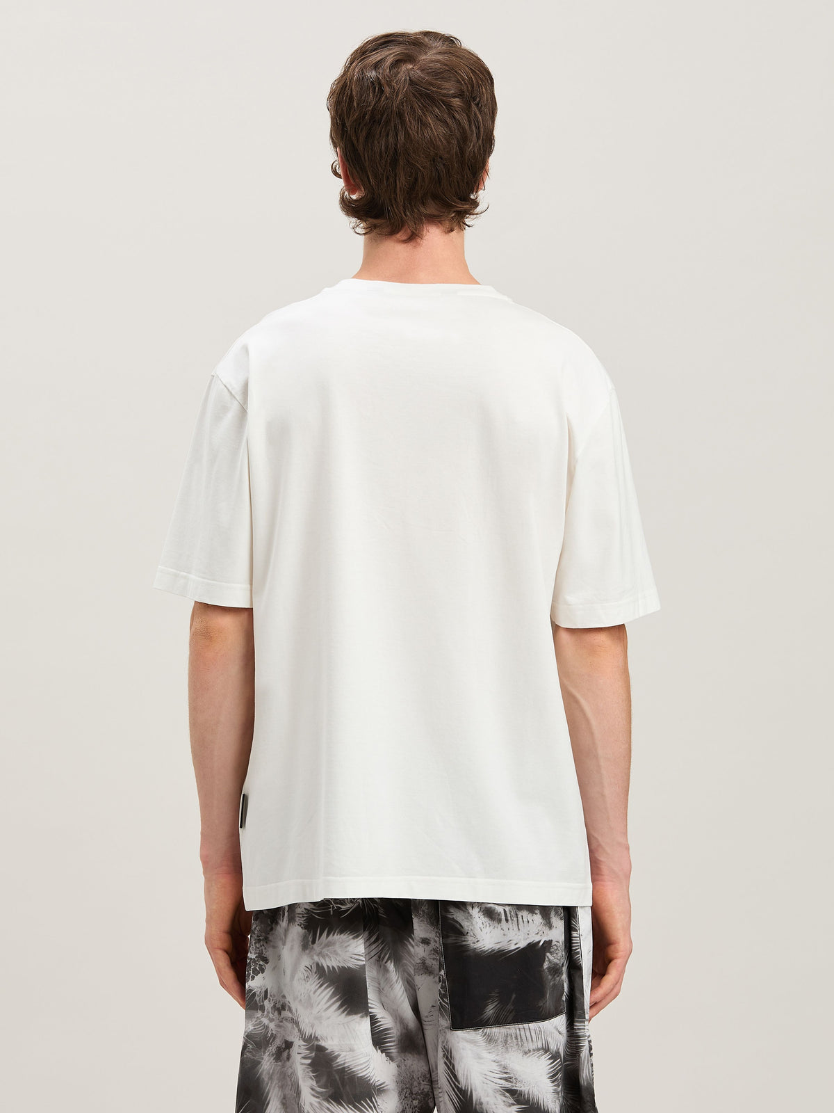 PALM ANGELS  BURNING OASI SLIM TEE OFF WHITE - MULTIC OFF WHITE - MULTICOLOR PMAA089S25JER002