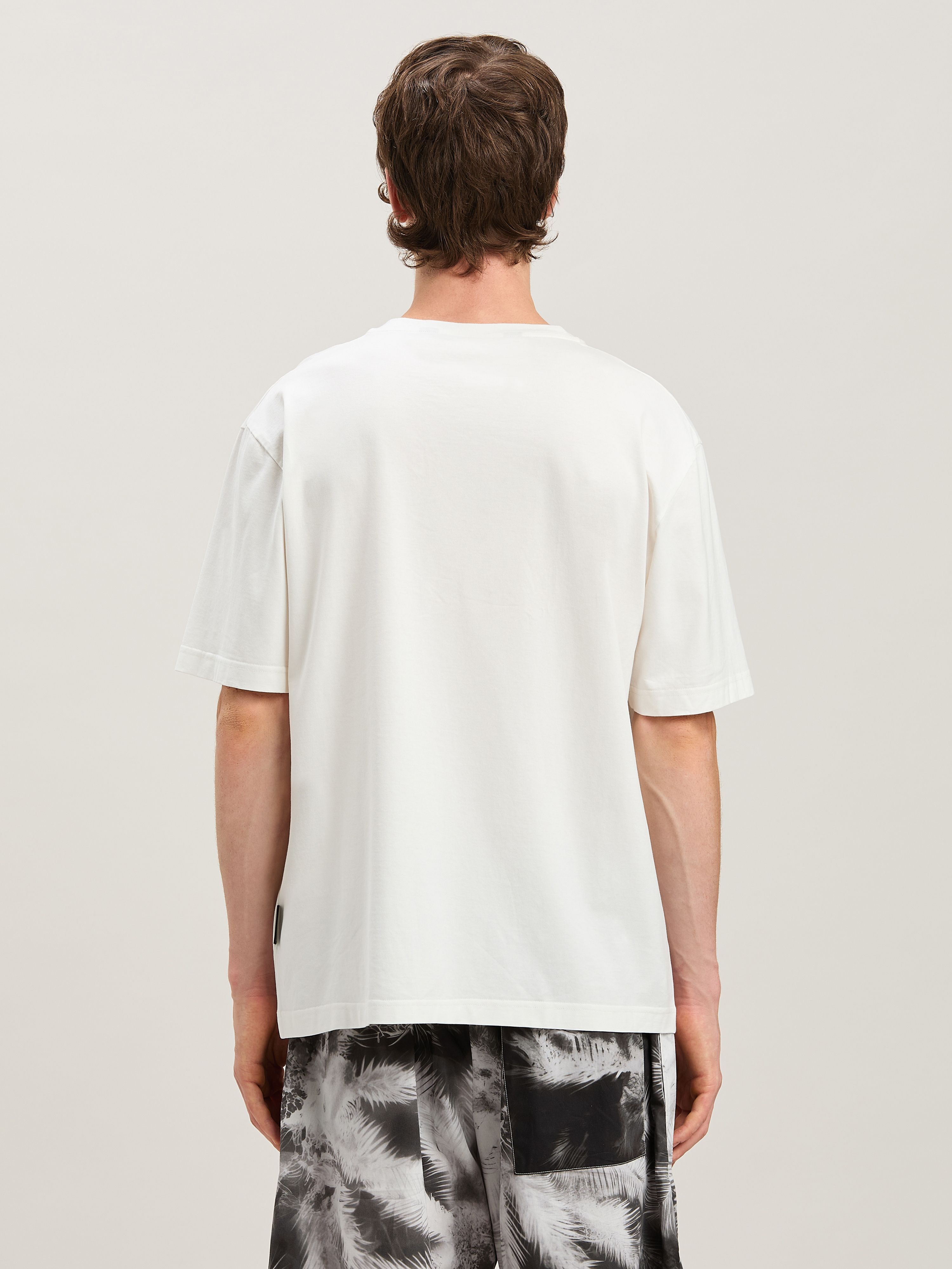 PALM ANGELS  BURNING OASI SLIM TEE OFF WHITE - MULTIC OFF WHITE - MULTICOLOR PMAA089S25JER002