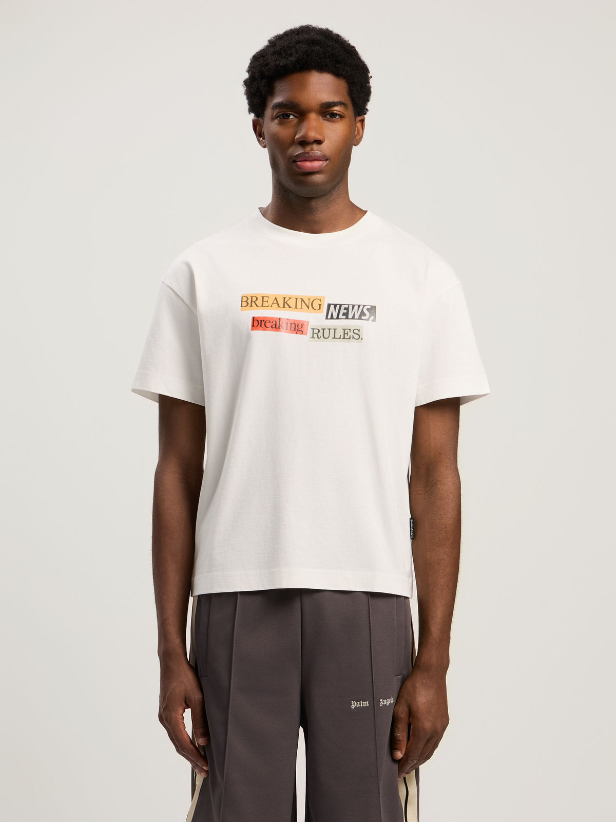PALM ANGELS PaxLaTimesT-Shirt OFF WHITE - MULTICOLOR PMAA109F25JER005