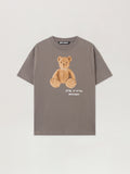 PALM ANGELS Bear In Mind T-Shirt DARK GREY - BROWN PMAA109F25JER00A