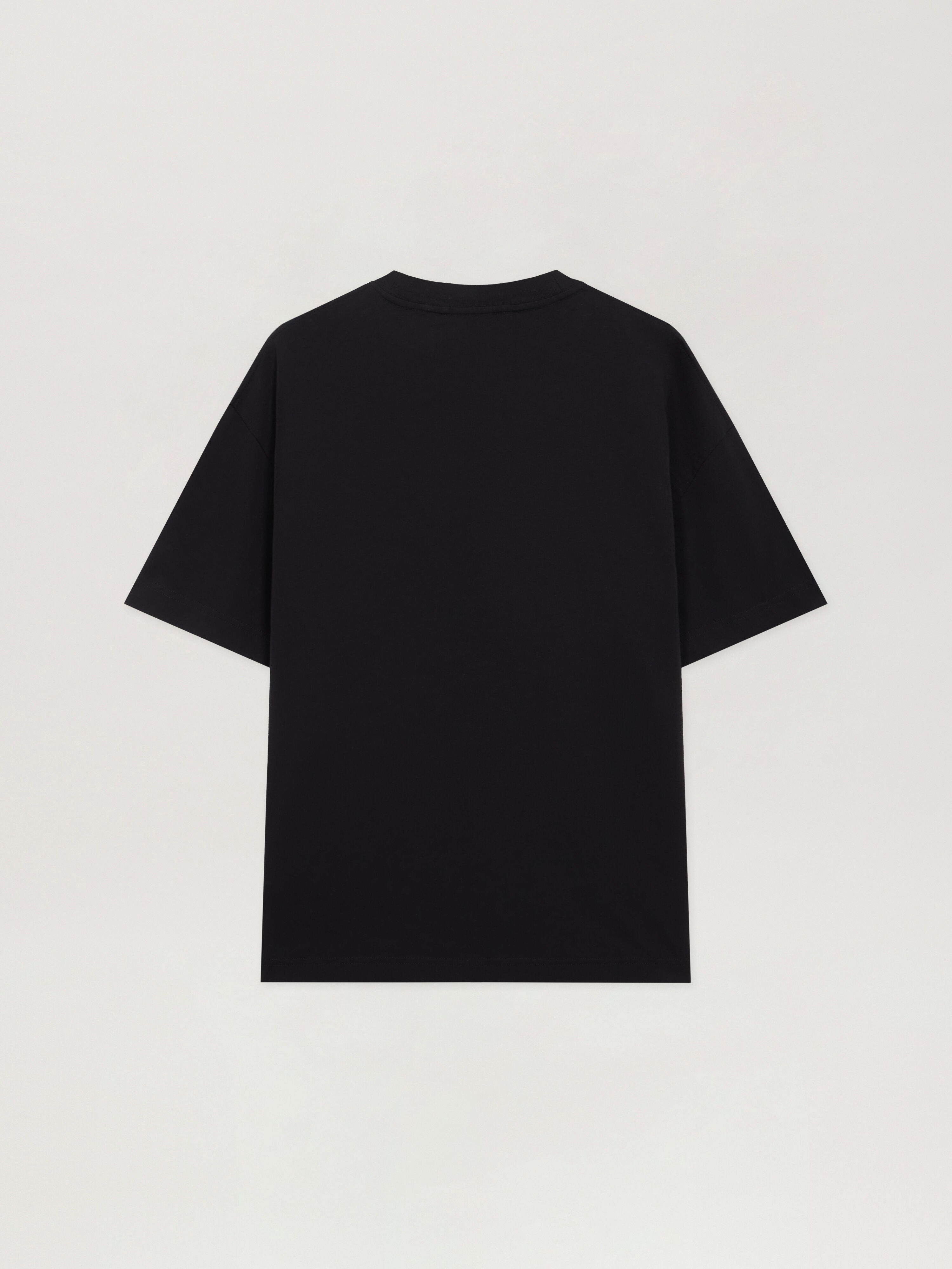 PALM ANGELS Spray Bear Regular T-shirt BLACK - FUCHSIA FLUO PMAA109F25JER00B