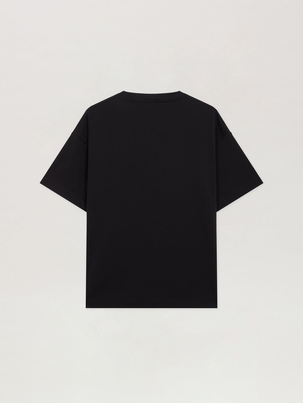 PALM ANGELS Spray Neck Logo T-Shirt BLACK - OFF WHITE PMAA109F25JER00C