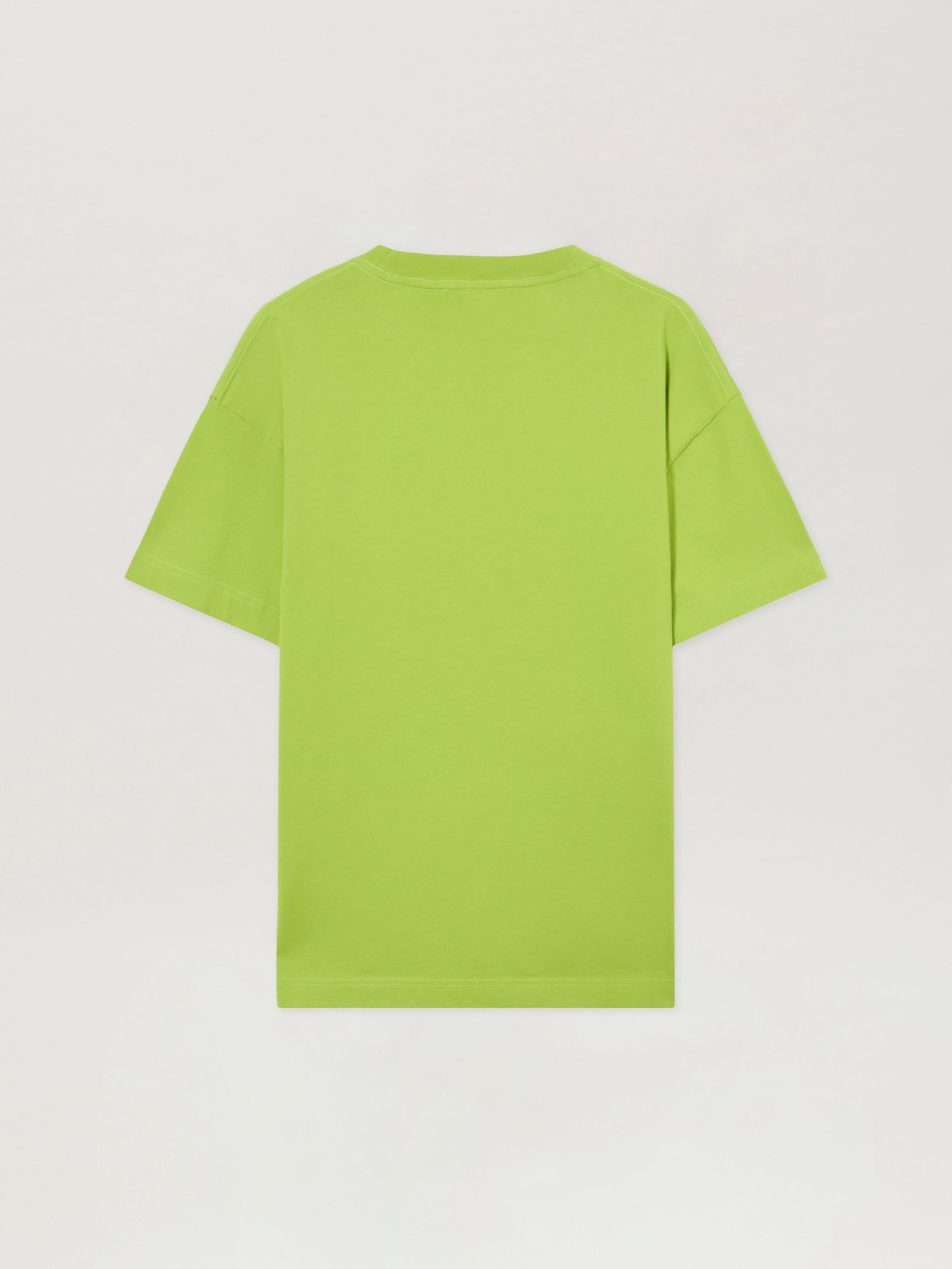 PALM ANGELS Spray Bear T-Shirt LIME MILITARY GREEN PMAA109S26JER001