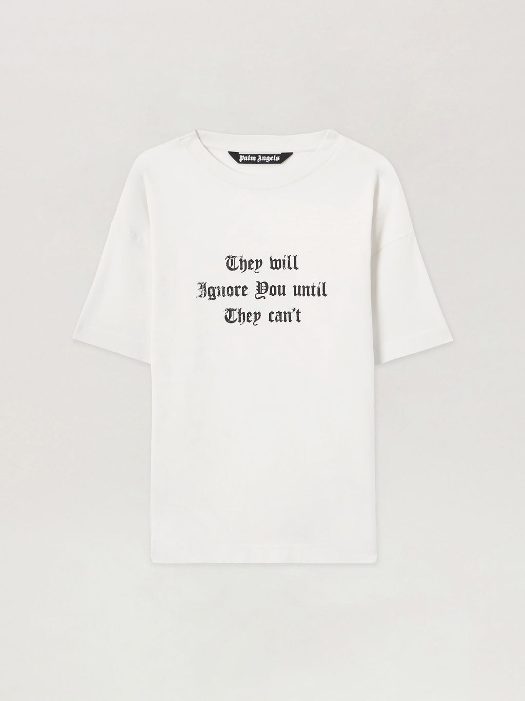 PALM ANGELS Statement T-Shirt OFF WHITE BLACK PMAA109S26JER005