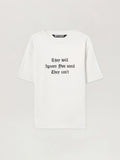 PALM ANGELS Statement T-Shirt OFF WHITE BLACK PMAA109S26JER005