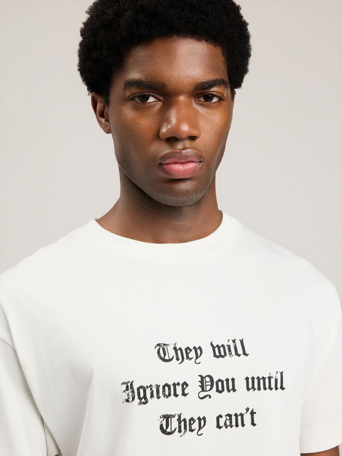 PALM ANGELS Statement T-Shirt OFF WHITE BLACK PMAA109S26JER005