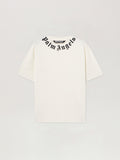 PALM ANGELS Neck Logo T-Shirt OFF WHITE BLACK PMAA109S26JER008