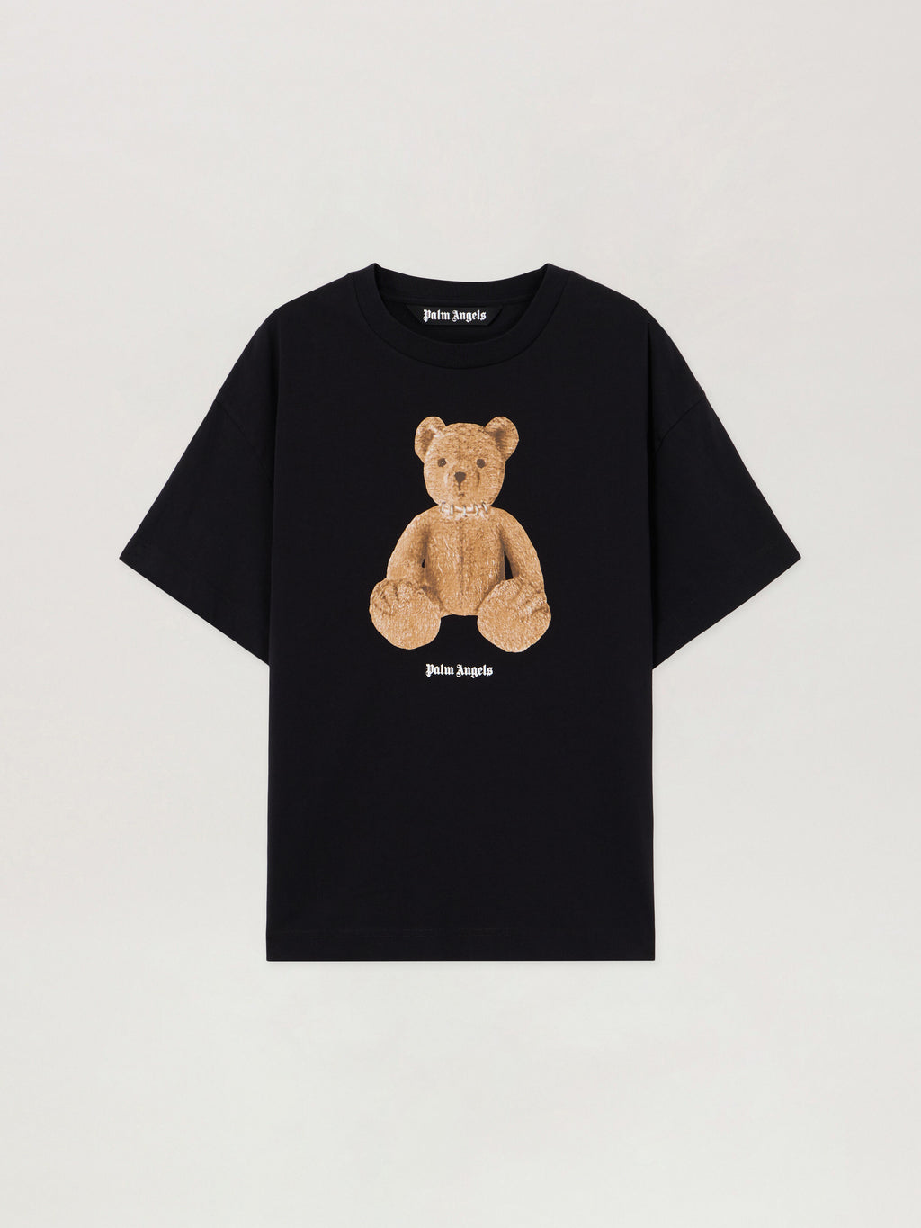 PALM ANGELS Bear T-Shirt BLACK BROWN PMAA109S26JER00A