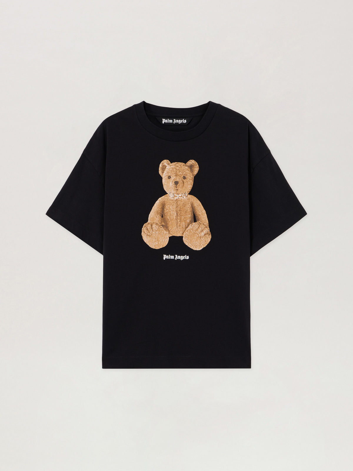 PALM ANGELS Bear T-Shirt BLACK BROWN PMAA109S26JER00A