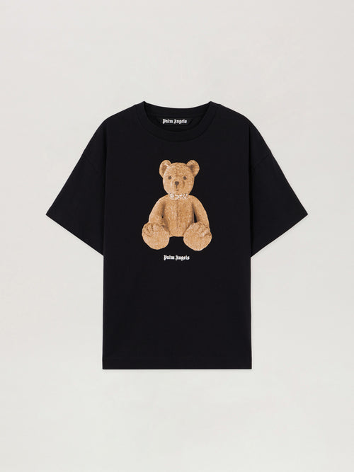PALM ANGELS Bear T-Shirt BLACK BROWN PMAA109S26JER00A