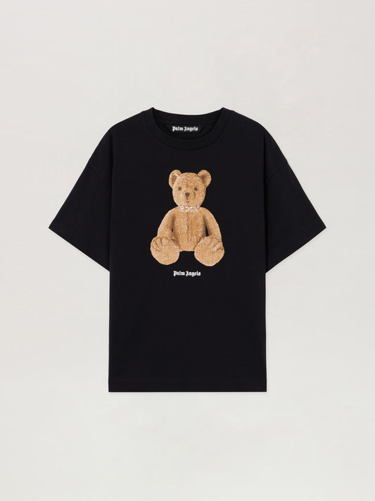 PALM ANGELS Bear T-Shirt BLACK BROWN PMAA109S26JER00A