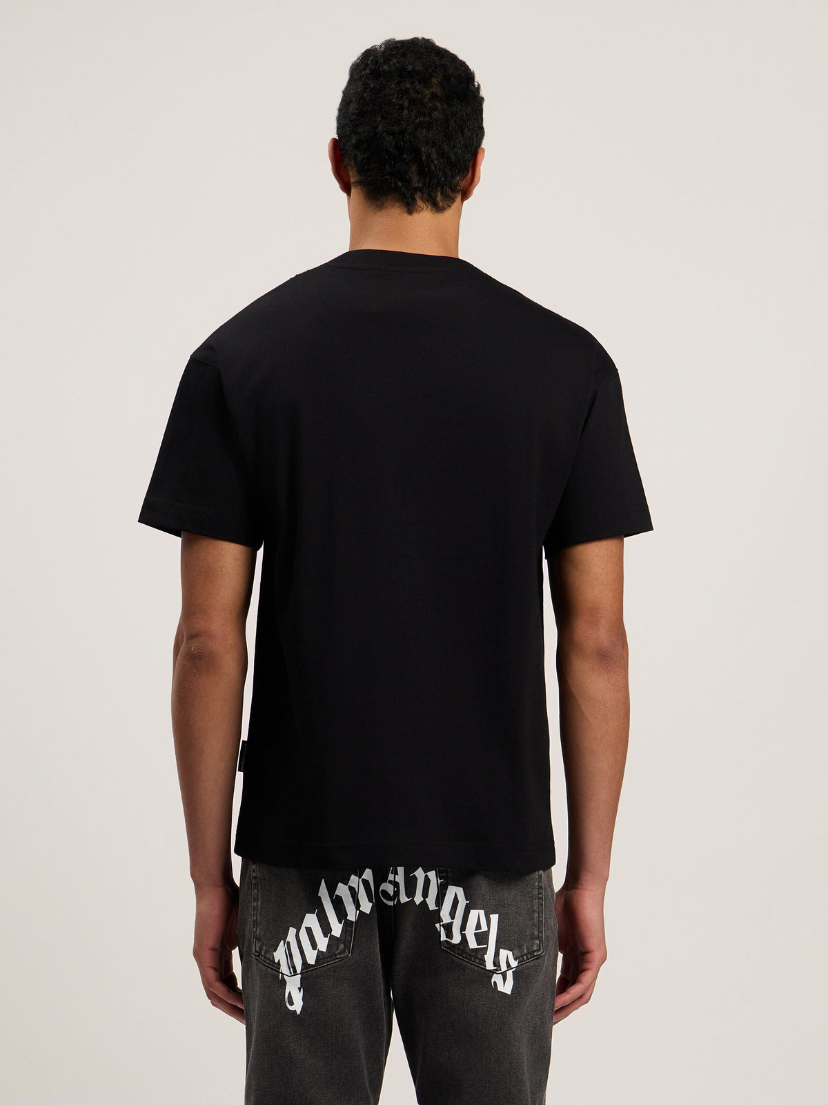 PALM ANGELS Spray City Los Angeles T-Shirt Black/Green PMAA109T26JER001
