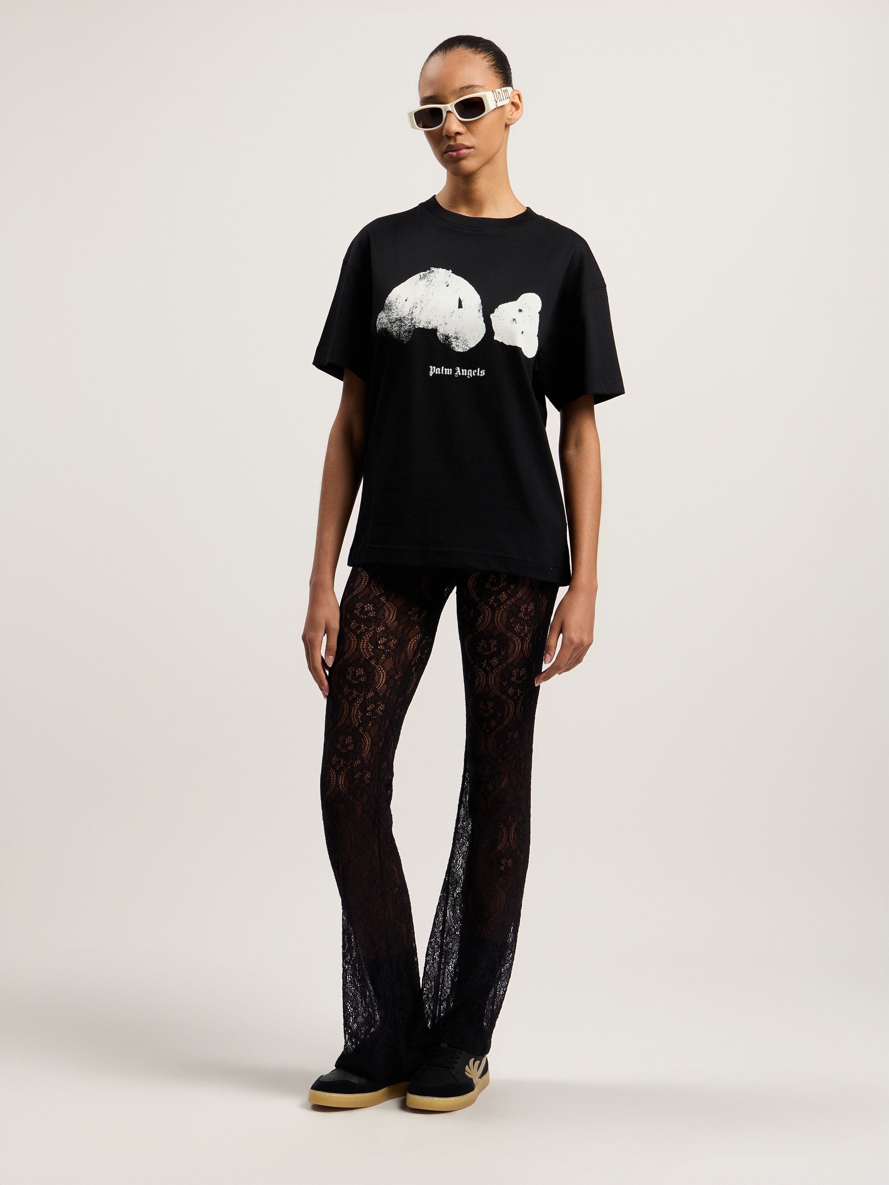 PALM ANGELS  Black/White PMAA109T26JER002