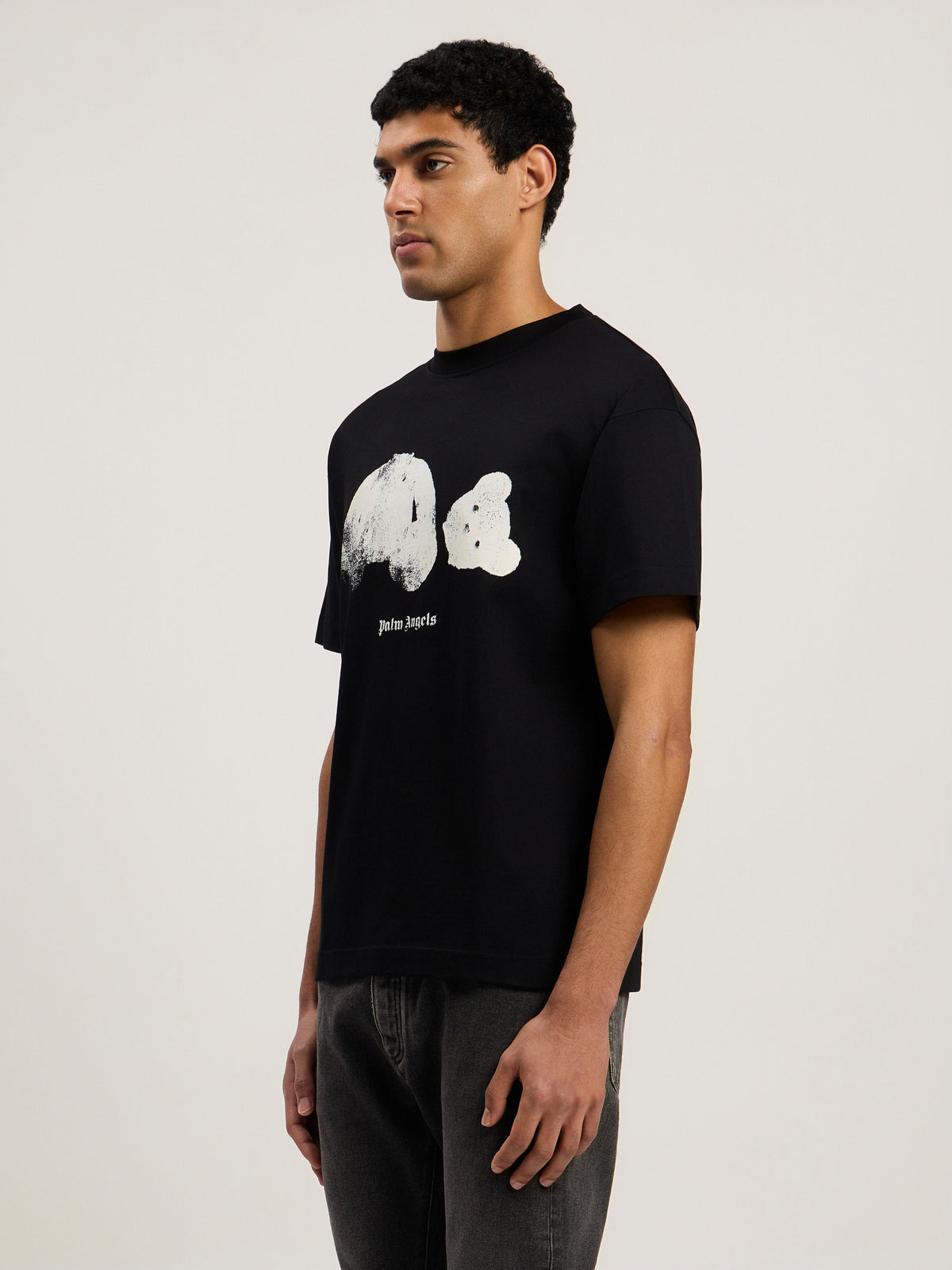 PALM ANGELS  Black/White PMAA109T26JER002