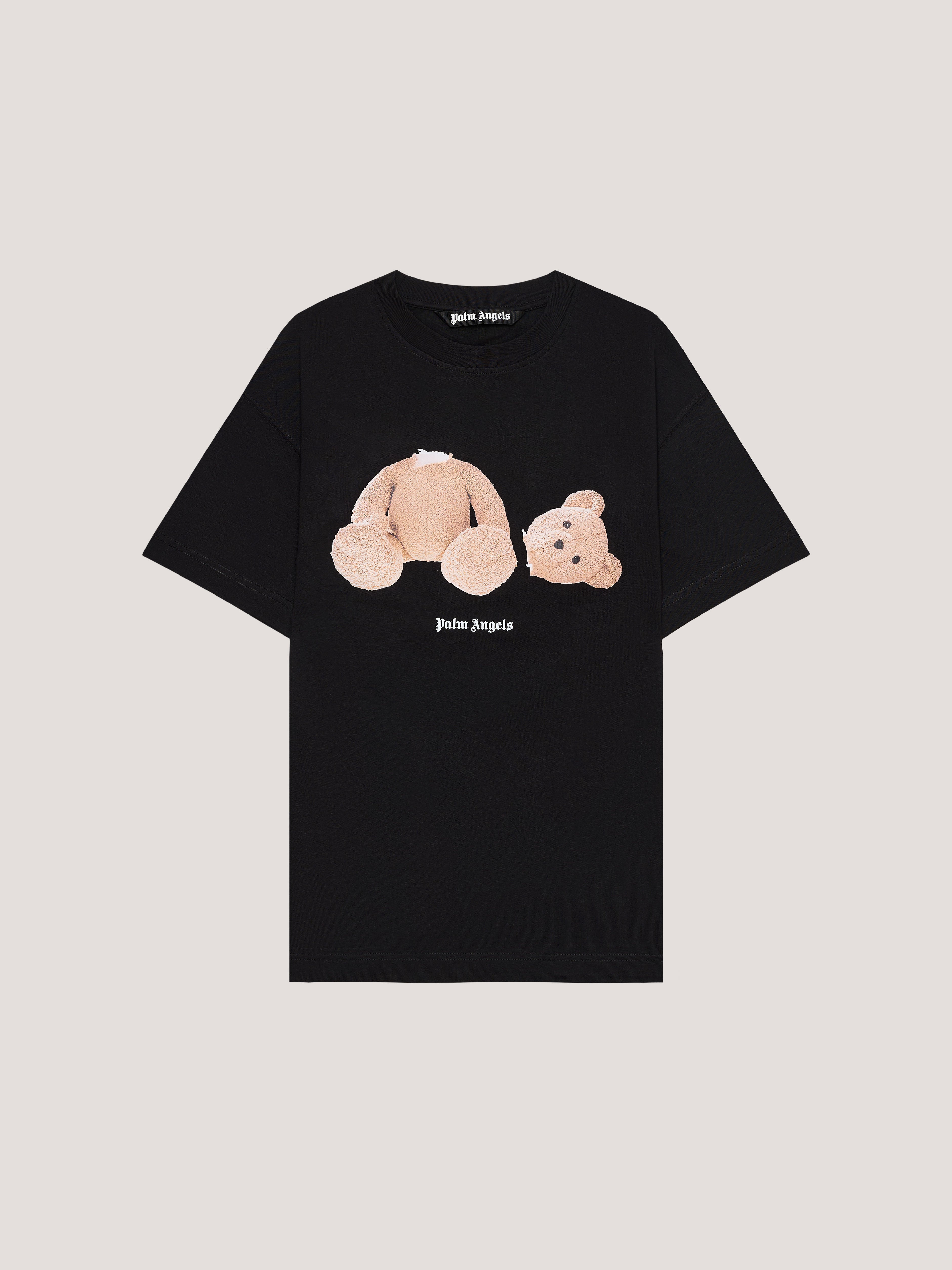 PALM ANGELS Broken Bear T-Shirt Black PMAA109T26JER003