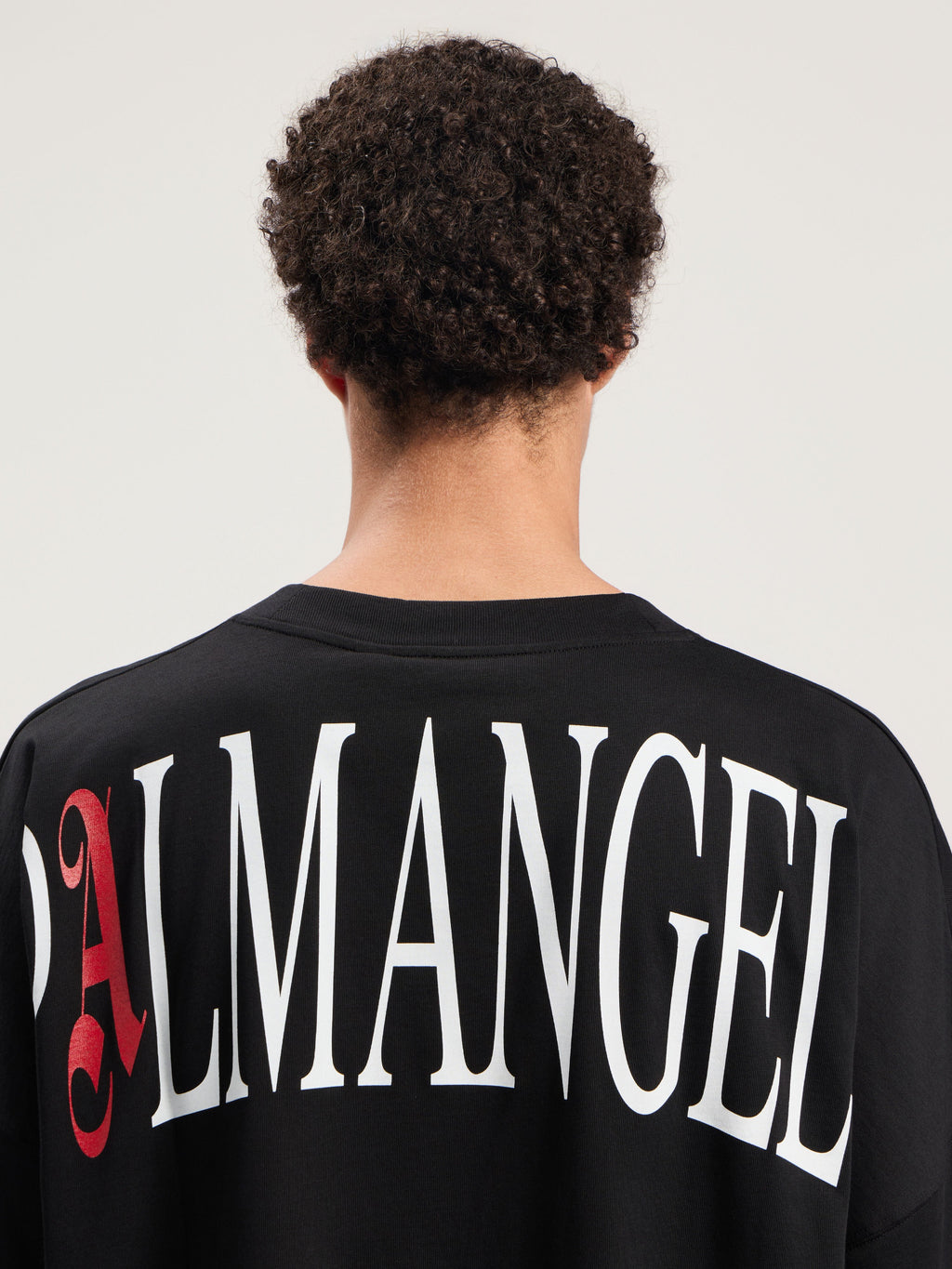 PALM ANGELS Flames Over T-Shirt BLACK - MULTICOLOR PMAA10BF25JER003