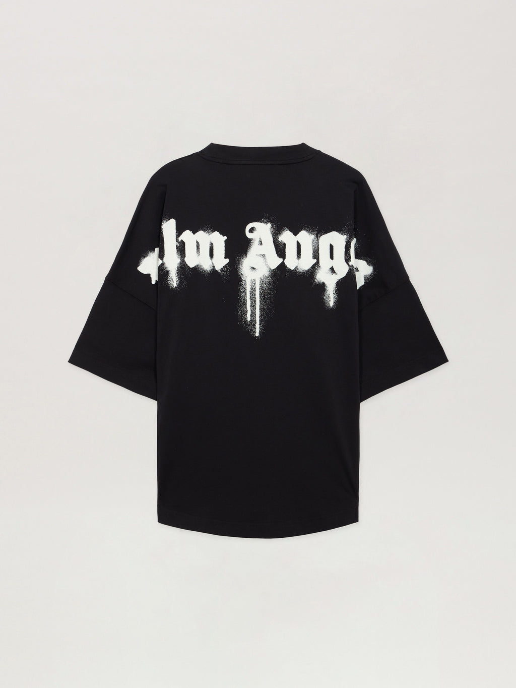 PALM ANGELS Classic Logo Over T-shirt BLACK - OFF WHITE PMAA10BF25JER006