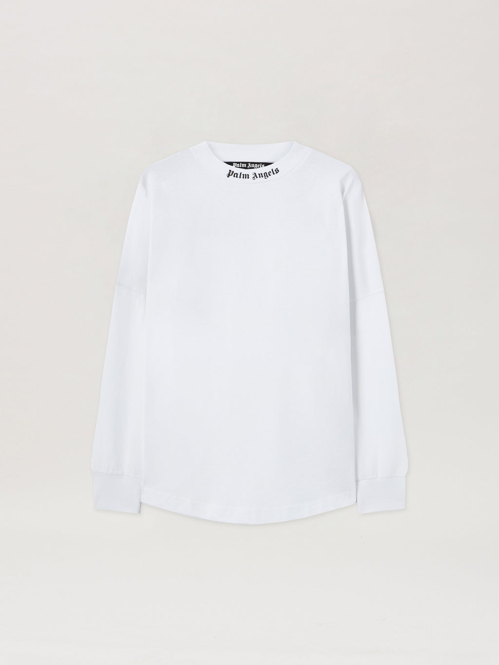 PALM ANGELS Classic Logo Over Tee L/S WHITE BLACK PMAB001C99JER004