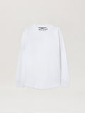 PALM ANGELS Classic Logo Over Tee L/S WHITE BLACK PMAB001C99JER004